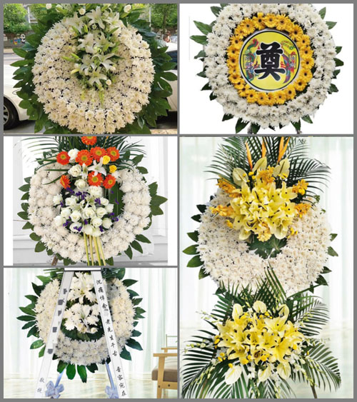 广东梅州市蕉岭县南磜镇步上村花圈速递