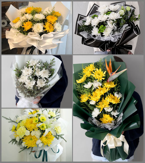 广东梅州市蕉岭县南磜镇步上村白事花束代送